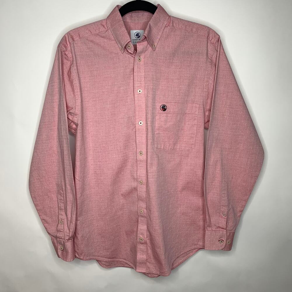 Southern Proper Red Oxford Button Down Shirt Sz Small